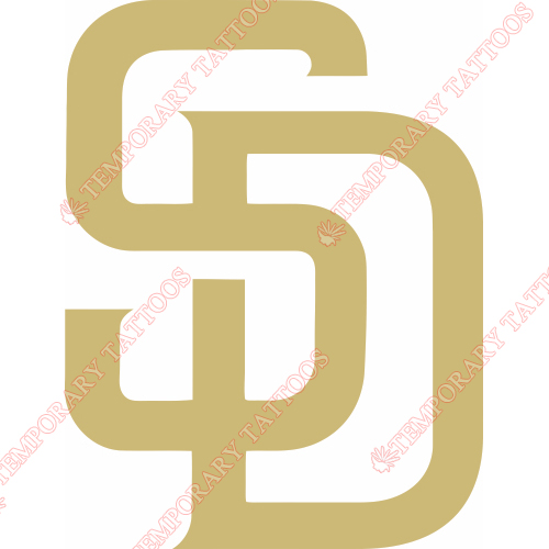 San Diego Padres Customize Temporary Tattoos Stickers NO.1850